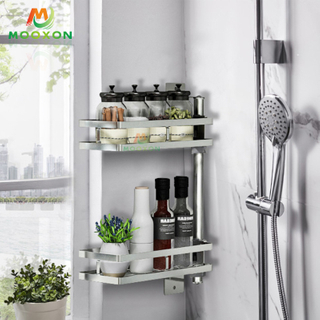 2/3/4/5 Tiers Stainless Steel Adjustable Spice Jars Organizer Rack Mounted Kitchen Rotating Display Stand 