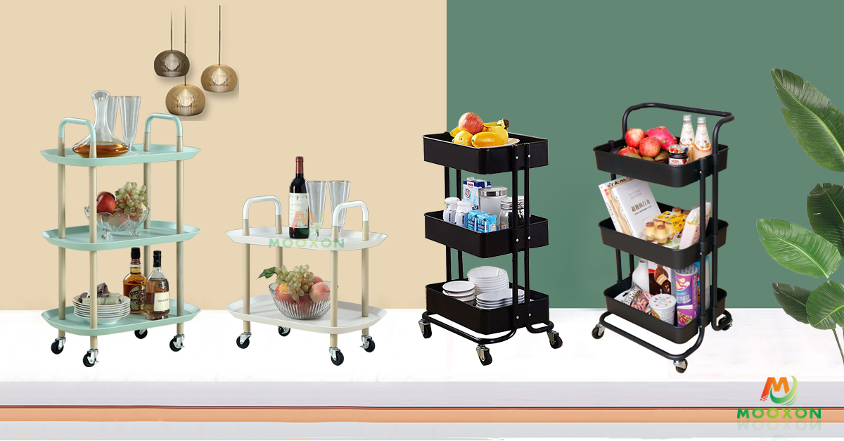 Rolling Storage Stand Hand Trolley Cart