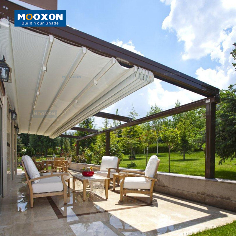 High Quality Sun Shades Motorized Awning Waterproof Roller New Blind Windscreen Balcony Cover Retractable Roof