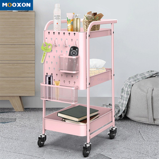 Convenient Plant Placement Storage Rack Utility Rolling Carts Standing Trolley Cart