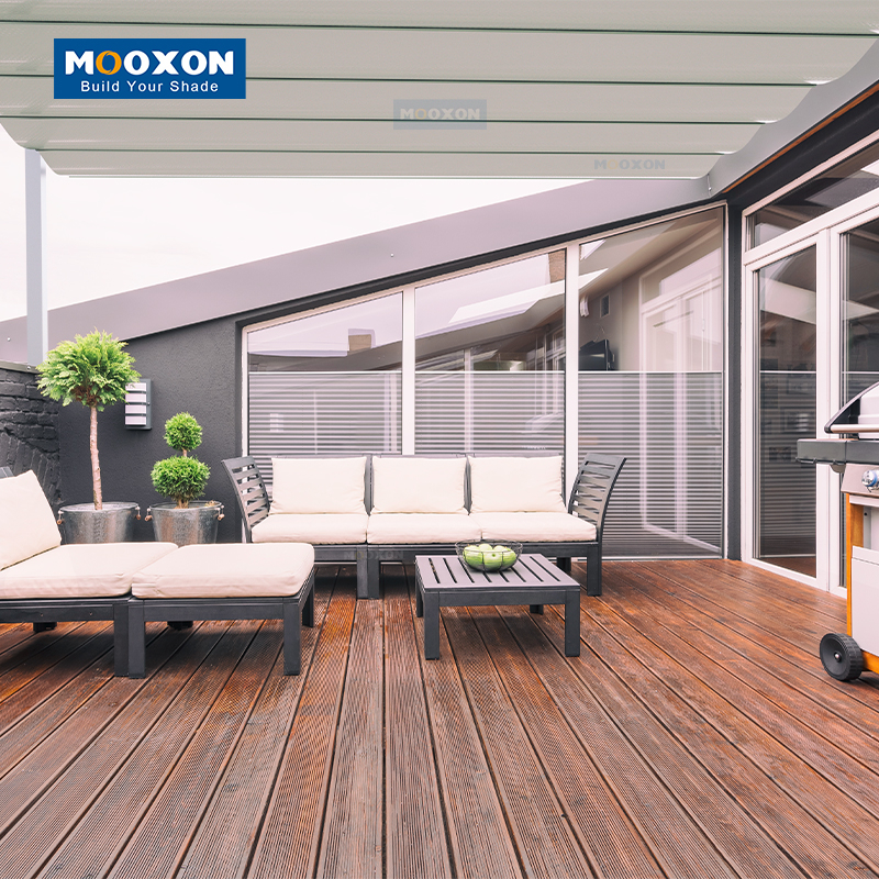 Skylight Motorized Outdoor Awning Free Standing Waterproof Balcony High Quality Pergola Retractable Roof