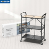 Easy To Clean 3 Layers Folding Kitchen Shelves Oganizer Luggage Storage Rack Shelf