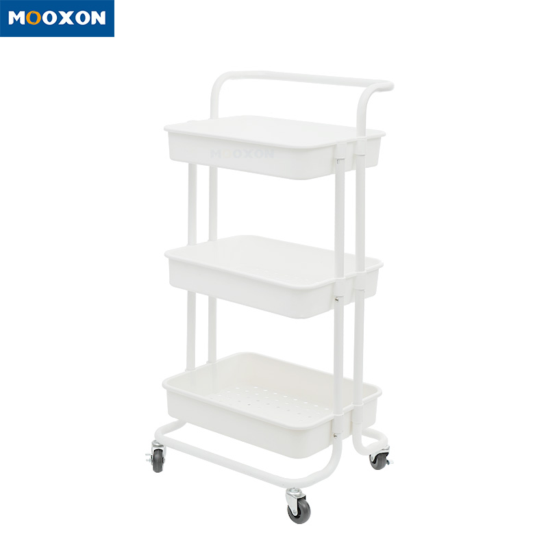 Commercial Kitchen Furniture 3 Tier storage holderIn Hand Cart Trolley