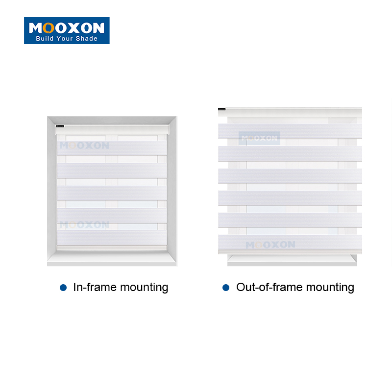 Aluminum Blinds Light Filtering Shade Window Fabric Roll Curtain Cordless Zebra Blinds ，IC-Z50CO