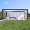 PergoTok Modern Outdoor Waterproof Patio Garden Covered Aluminium Pergola