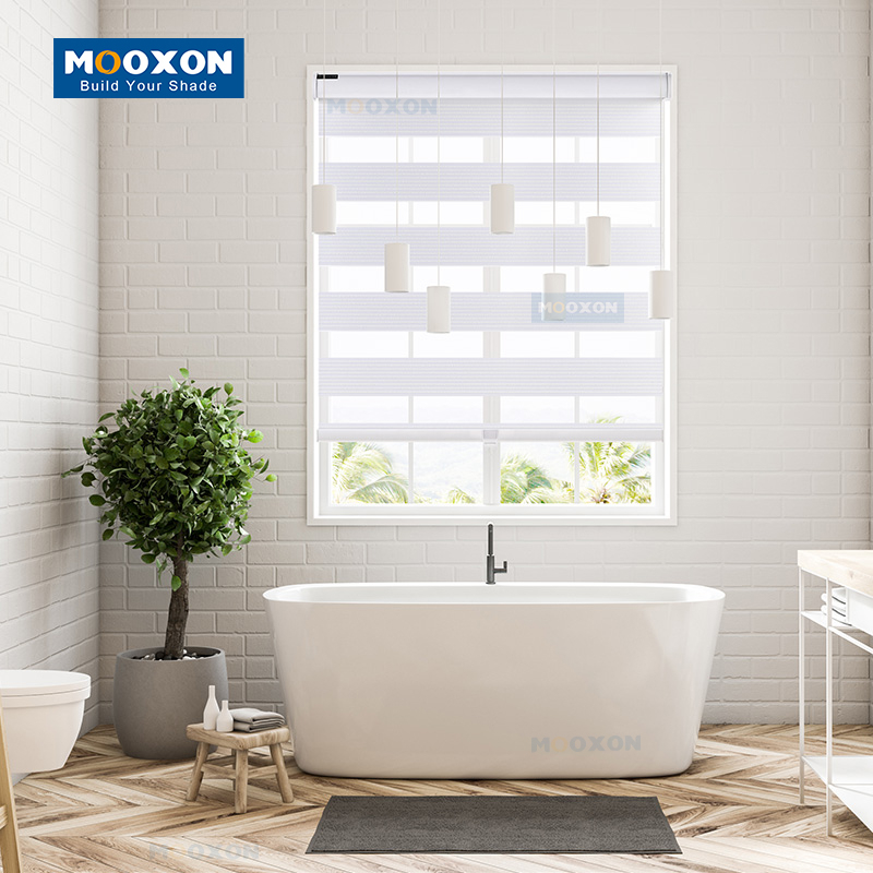 Aluminum Blinds Light Filtering Shade Window Fabric Roll Curtain Cordless Zebra Blinds ，IC-Z50CO