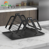 Space Save Kitchen Dishes Drainer Storage Shelf Stand Folding Dish Bowl Plate Rack 