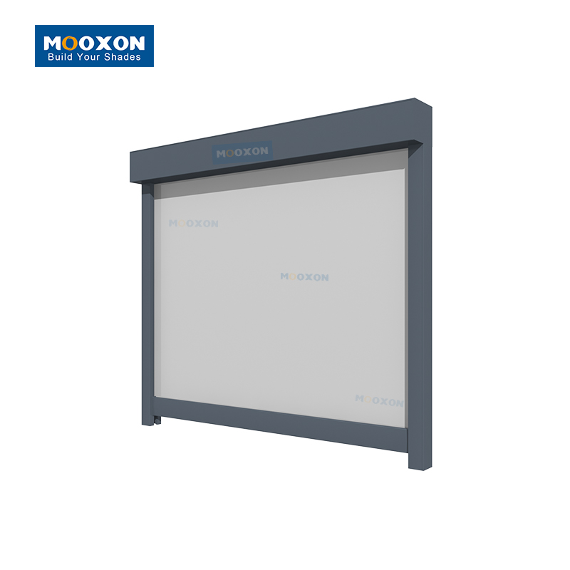 Motorised Roll Blind Window Shades Windproof Motorized Retractable Blackout Curtain Outdoor Garden Roller Blinds