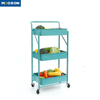 Easy To Instal Plastic Rolling In Hand Cart Trolley Kitchen Storage Holder Rack