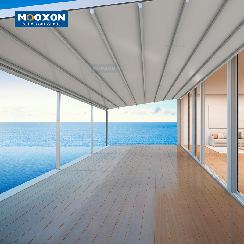 High Quality Sun Shades Motorized Awning Waterproof Roller New Blind Windscreen Balcony Cover Retractable Roof