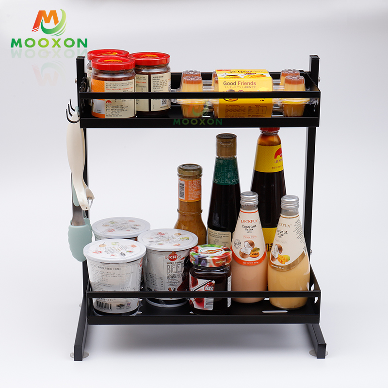 2 /3 Tiers Multipurpose Kitchen Shelf Organizer Holder Standing Type Storage Stand Spice Jar Rack 